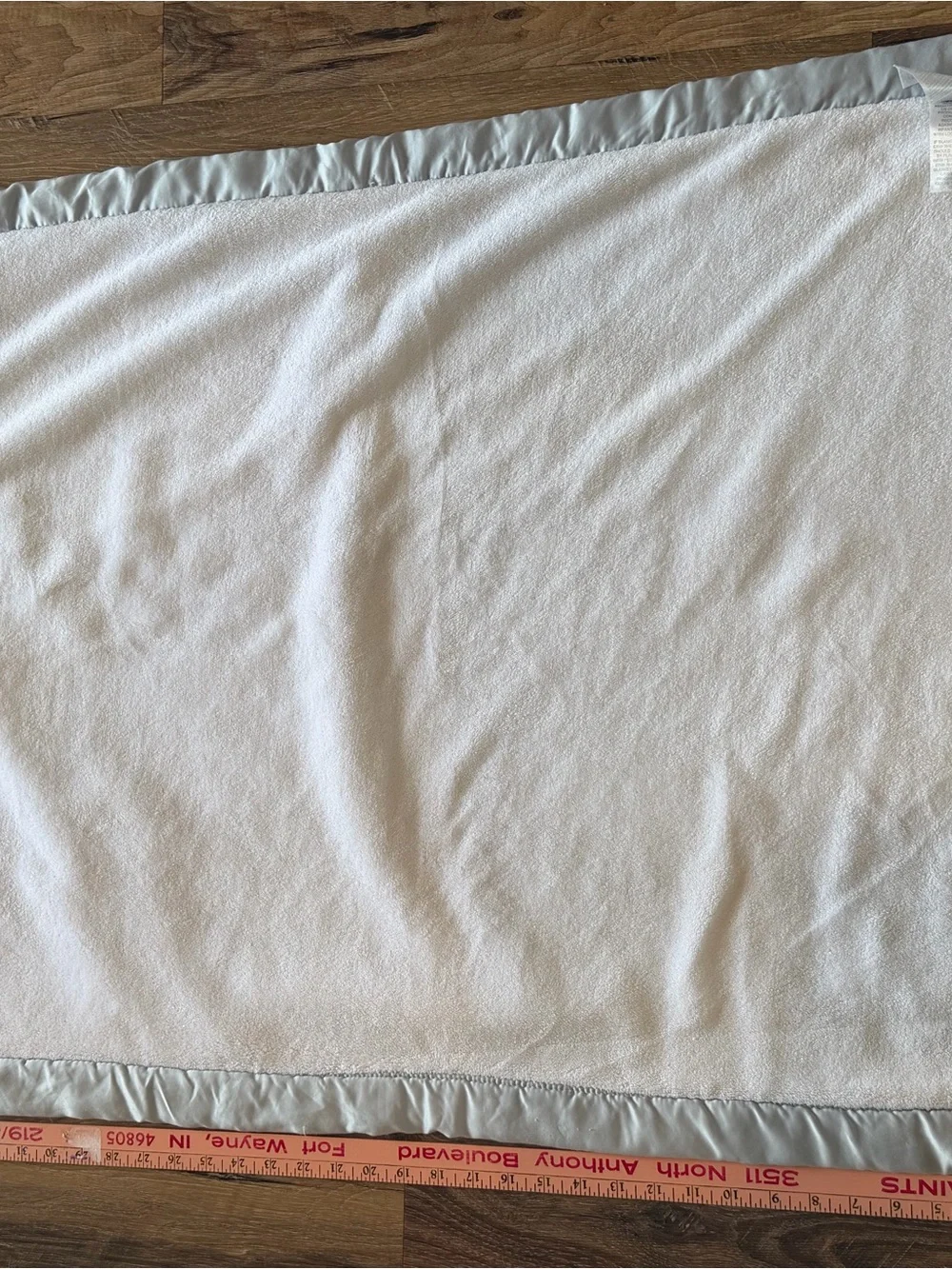 Wendy Bellissimo Gray stars blue Baby Blanket with Fox Embroidery - I Love You